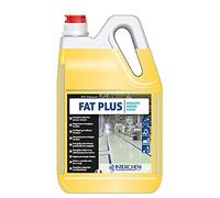 Fat Plus - Limpiador desengrasante enérgico, detergente concentrado inodoro para la industria alimentaria y mecánica - Paquete de 2 bidones de 5,7 kg