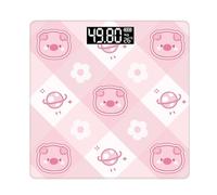 Fat Scale, Fat Percentage, Touch Display Real-Time Compact Size Led Indicator Fitness Tracker Weight Movement, Digital Weighing Machine for Muscle, Mass, Composition 10.24x10.24x0.79 Inches