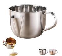 Fat Separator with Dual Spout Design, Gravy Separator & Fat Separator Cup With Handle, Cool Touch Handle, for Kitchen (Without Lid)