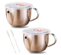 Fat Separator With Dual Spout Design，Stainless Steel Material，Suitable for Filtering Grease From Soups, Hot Pots,and Stews (B*2PCS)