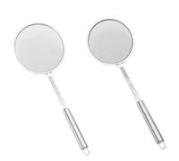 Fat Skimmer Spoon, Mesh Strainer, 14.57x5.51x1.97 Inches Long Handle Tool, Oil Grease Foam Filtering, Home Restaurant Dining Room Frying Stewing, Kitchen Accessories for Adults Women Men Teens College