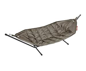 Fatboy® Hamaca Doble con Soporte Resistente al Agua, para jardín y terraza - 270 x 138 cm (MAX. 150 kg) - Gris Topo