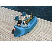 Fatboy Lamzac 3.0 - Sofá Hinchable para Adultos y niños, sofá de Camping, Cama Hinchable, 200 x 90 x 50 cm, sin Bomba, para Uso en Interiores y Exteriores, Sky Blue