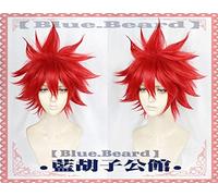 Fate Apocrypha EXTRA CCC Karna Plata Blanco/Rojo Corto Halloween Pelo sintético Resistente al calor Cosplay + Peluca gratis Cap Rojo