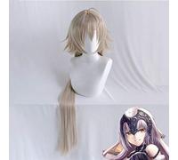 Fate / Grand Orde Fgo Jeanne D Arc Alter Peluca de Juana de Arco Cosplay Gris plateado Pelo sintético resistente al calor Juego de roles Pelucas de disfraz Mz-A-122