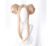 Fate/Grand Order (Abigail Williams Bañador) Anime Cosplay Rose Net Wigs 100% Alta temperatura Resistente Fiber Oro Larga Dos Bolsas de cabello Pelo 18 pulgadas chenghuax
