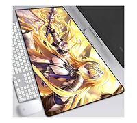 Fate Grand Order Alfombrilla Raton Anime Gaming Mouse Pad XL 700x300x3 mm,Impermeable con 3mm Base de Goma Antideslizante,Special-Textured Superficie para Ordenador, PC y Laptop,A
