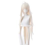 Fate Grand Order Alter Okita Souji peluca recta larga Cosplay disfraz Saber pelo sintético resistente al calor mujeres pelucas de Cosplay