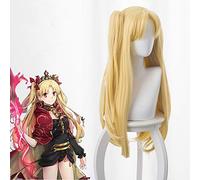Fate Grand Order Cosplay Peluca Ereshkigal Servant Lancer Rubio Sintético Cabello Peluca Cap Halloween Cosplay + Peluca Gratis
