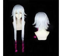 Fate Grand Order FGO Cosplay pelucas Asclepius Silver Rose Red Braid peluca de pelo sintético resistente al calor + gorra de peluca gratis