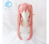 Fate Grand Order FGO Extra Servant Caster Tamamo No Mae Curly/Straight Pink Ponytails Cabello sintético Cosplay + Peluca gratis Gorra recta