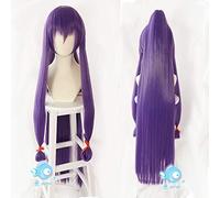 Fate Grand Order FGO Nitocris Cosplay Servant Caster 150cm Largo Lacio Púrpura Pelo sintético Fiesta de Halloween + Peluca gratis B
