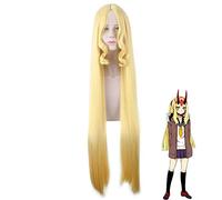 Fate Grand Order Ibaraki Douji Cosplay pelucas FGO Cosplay amarillo peluca larga recta pelo sintético resistente al calor