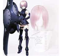 Fate Grand Order Mash Kyrielight Demi-Servant Shielder Resistente al calor Pelo sintético Cosplay Fiesta de Halloween + Peluca gratis
