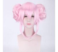 Fate Grand Order Peluca Koyanskaya Tamamo no Mae FGO Cosplay Pink Buns Servent Lancer Juego de roles Adulto Pelo sintético PL-336