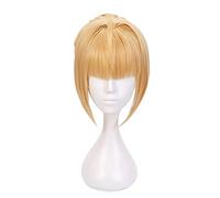 Fate Grand Order Red Saber Nero Golden Chignon Peluca Cosplay Disfraz Fate Extra Resistente Al Calor Pelucas De Pelo Sintético Cosplay
