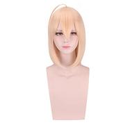 Fate/Grand Order Saber KINOMOTO SAKURA Blonde Short Cosplay Wig Synthetic Hair Halloween Costume Party Wigs For Women