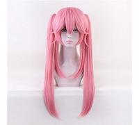 Fate/Grand Order Servant Cosplay peluca con clip en coletas Tamamo No Mae Pink Hairpiece Anime pelucas de disfraces para mujeres KUMZ5439 KU125