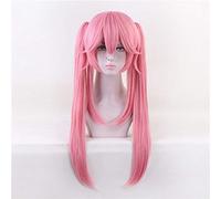Fate/Grand Order Servant Cosplay peluca con clip en coletas Tamamo No Mae Pink Hairpiece Anime pelucas de disfraces para mujeres KUMZ5439 KU125