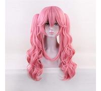 Fate/Grand Order Servant Cosplay peluca con clip en coletas Tamamo No Mae Pink Hairpiece Anime pelucas de disfraces para mujeres KUMZ5439 KU129