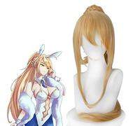 Fate/grand Order Servant Lancer Arturia Pendragon Peluca de cosplay Peluca de pelo de cola de caballo dorada FGO Disfraz Jugar pelucas