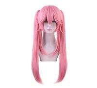 Fate Grand Order Tamamo no Mae Pink Long Two Ponytails Wig Cosplay Disfraz de pelo sintético resistente al calor Pelucas de Cosplay