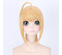 Fate Stay Night Arturia Pendragon Saber Mujeres Chignon Peluca Cosplay Disfraz Arturia Y Altria Pelucas De Pelo Sintético Resistentes Al Calor 1