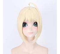 Fate stay night Arturia Pendragon Saber mujeres Chignon peluca Cosplay disfraz Arturia y Altria pelucas de pelo sintético resistentes al calor 2