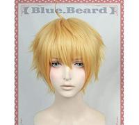 Fate/Stay Night Grand Order Fate/Prototype Saber Peluca Corta Dorada Cosplay Halloween Juego De Roles Cabello + Peluca Cap