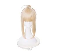 Fate stay night saber Lily Blonde Cosplay Wig Anime Halloween Costume Fate Grand Order Synthetic Hair Wigs With Ponytail