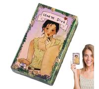 Fate Tarot Cards, English Playing Cards, Prediction Set with Symbol Meanings, Fortune Reading with Party Utility, 3.94x2.95x0.98 Inches Spiritual Tool, Entertainment Favor for Family Nights Bonding