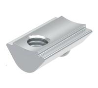 Fath Tuercas M4 orientables para perfil de artículo 40 x 40 ranura 6 - Tuerca con bola de resorte y barra de guía, acero galvanizado - 10 unidades