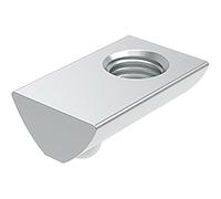 Fath Tuercas M5 orientables para perfil de artículo 40 x 40 ranura 8 - Tuerca con bola de resorte, acero galvanizado - 10 unidades