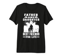 Father and Daughter Best Friends For Life Funny Fathers Day Camiseta Premium
