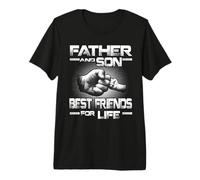 Father and Son Best Friend For Life Funny Fathers Day Camiseta Premium
