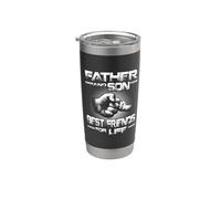 Father And Son Best Friend For Life Funny Fathers Day Vaso térmico de acero inoxidable de doble pared
