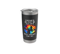 Father And Son Best Friend For Life Tie Dye Fathers Day Vaso térmico de acero inoxidable de doble pared