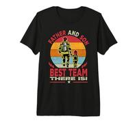 Father and Son Firefighter Best Team There Is Fathers Day Camiseta Premium