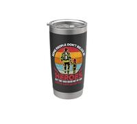 Father And Son Heroes Proud Firefighter Dad Fathers Day Vaso térmico de acero inoxidable de doble pared