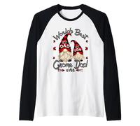 Father and Son Matching Motif Fathers Day GNOME For Best Dad Camiseta Manga Raglan