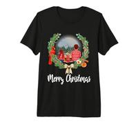 Father & Daughter Fishing Partner Family Matching Christmas Camiseta Premium