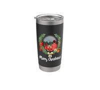 Father & Daughter Fishing Partner Family Matching Christmas Vaso térmico de acero inoxidable de doble pared