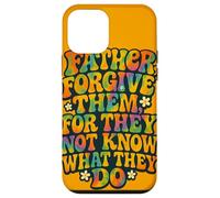 Father Forgive Them - Cita Cristiana Retro con versículo bíblico Carcasa para iPhone 12 Mini