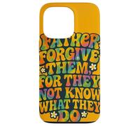 Father Forgive Them - Cita Cristiana Retro con versículo bíblico Carcasa para iPhone 13 Pro