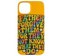 Father Forgive Them - Cita Cristiana Retro con versículo bíblico Carcasa para iPhone 15 Plus