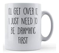 Father Fox - Joke, Banter, Drama Queen I'll Get Over It, I Just Need to Be Dramatic First - Taza de regalo, cerámica, 11 onzas líquidas