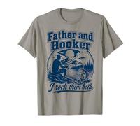 Father Hooker Fishing Dad Funny Angler Fathers Day Papa Camiseta