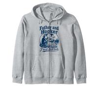 Father Hooker Fishing Dad Funny Angler Fathers Day Papa Sudadera con Capucha