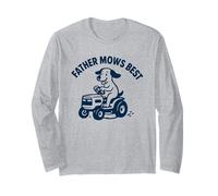 Father Mows Best - Cute Dad Siega Jardinero Día del Padre Manga Larga
