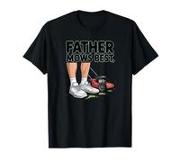 Father Mows Best Funny Dad Joke Lawn Care Tees And more Camiseta
